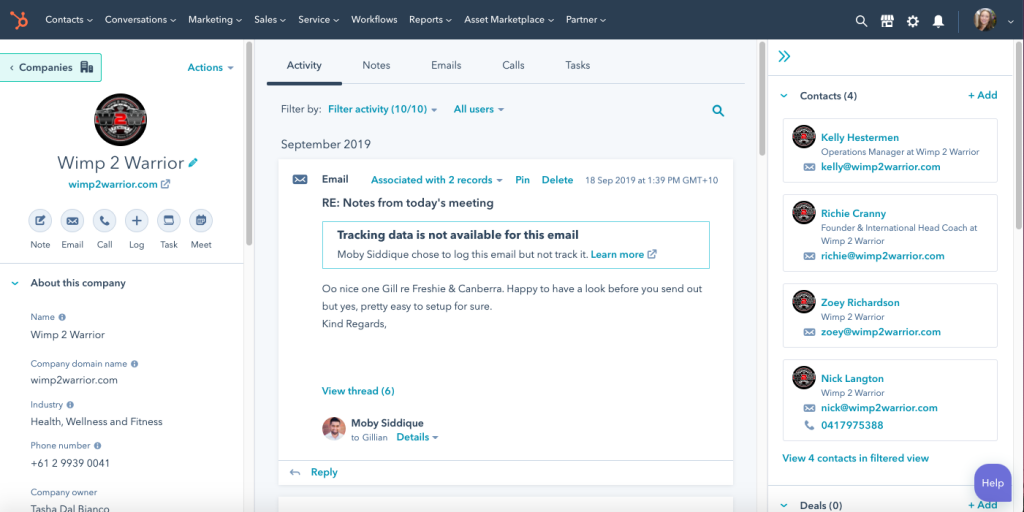 company-records-in-hubspot