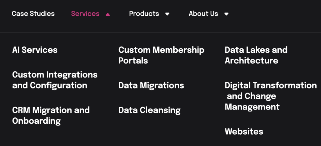 list of services for engaging.io