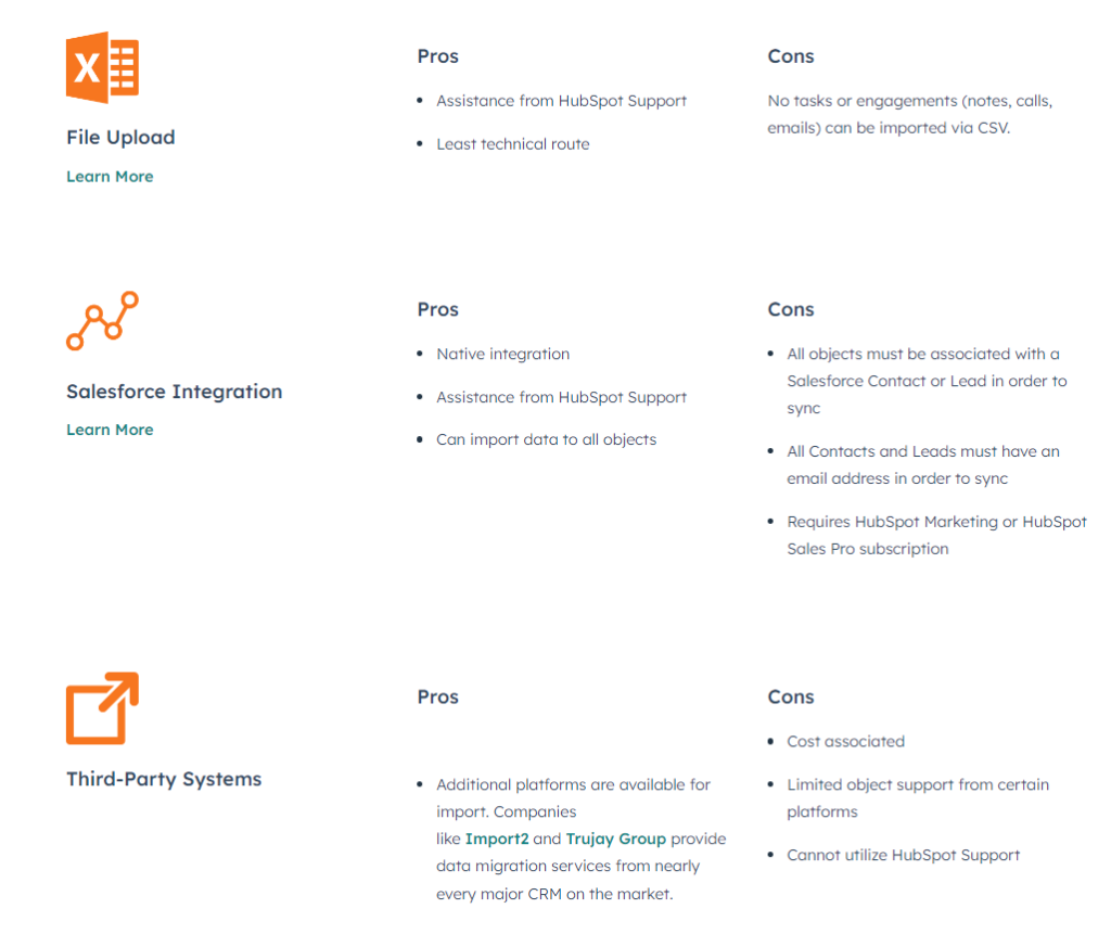 summary of pros and cons of hubspot