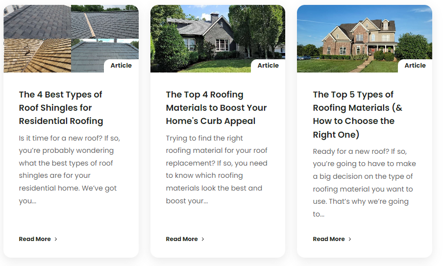 example of some of their “Best of” blog articles