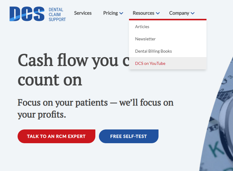 YouTube channel from the ‘Resources’ section