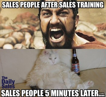 Sales Training meme