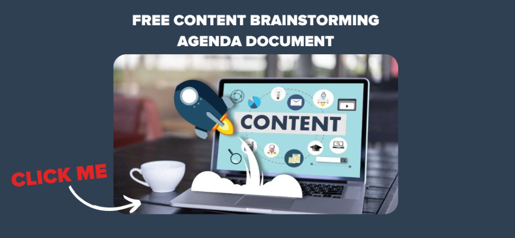 free content brainstorming agenda document