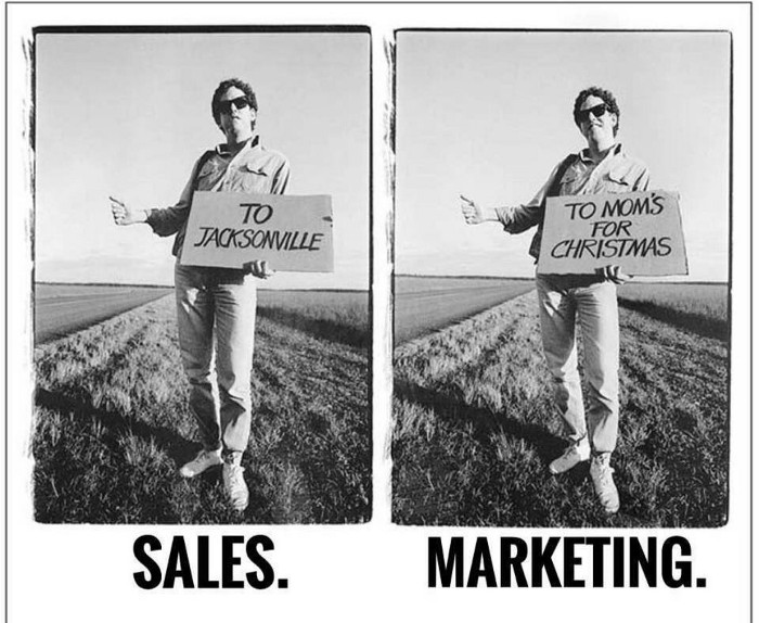 meme difference marketing and sales