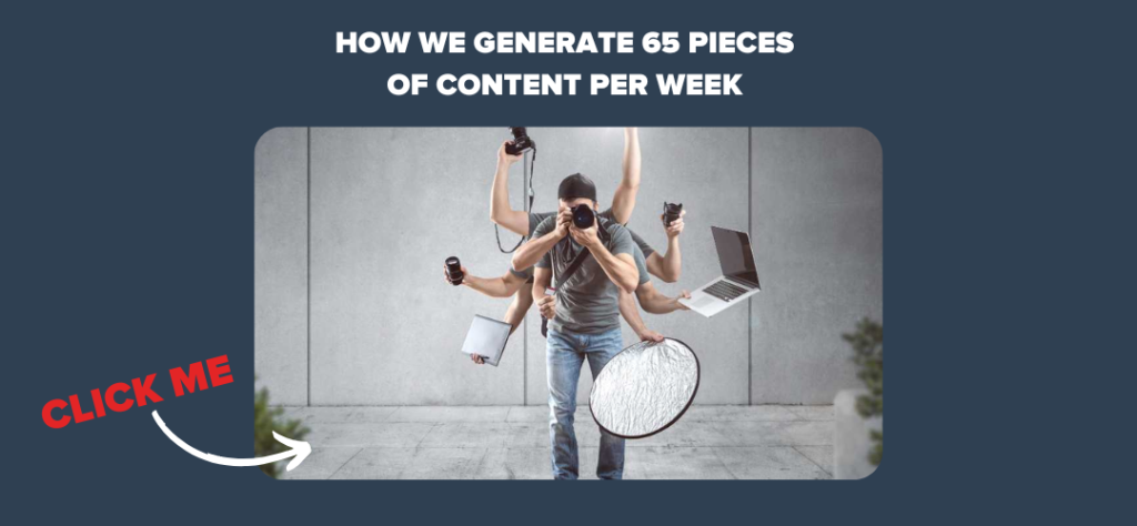 How We Generate 65 Pieces of Content Per Week