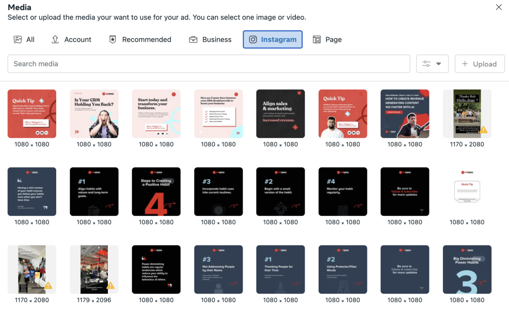 ad media campaign set up