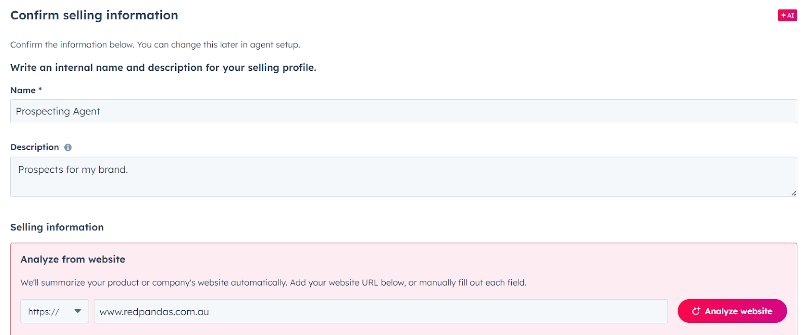 hubspot prospecting agent