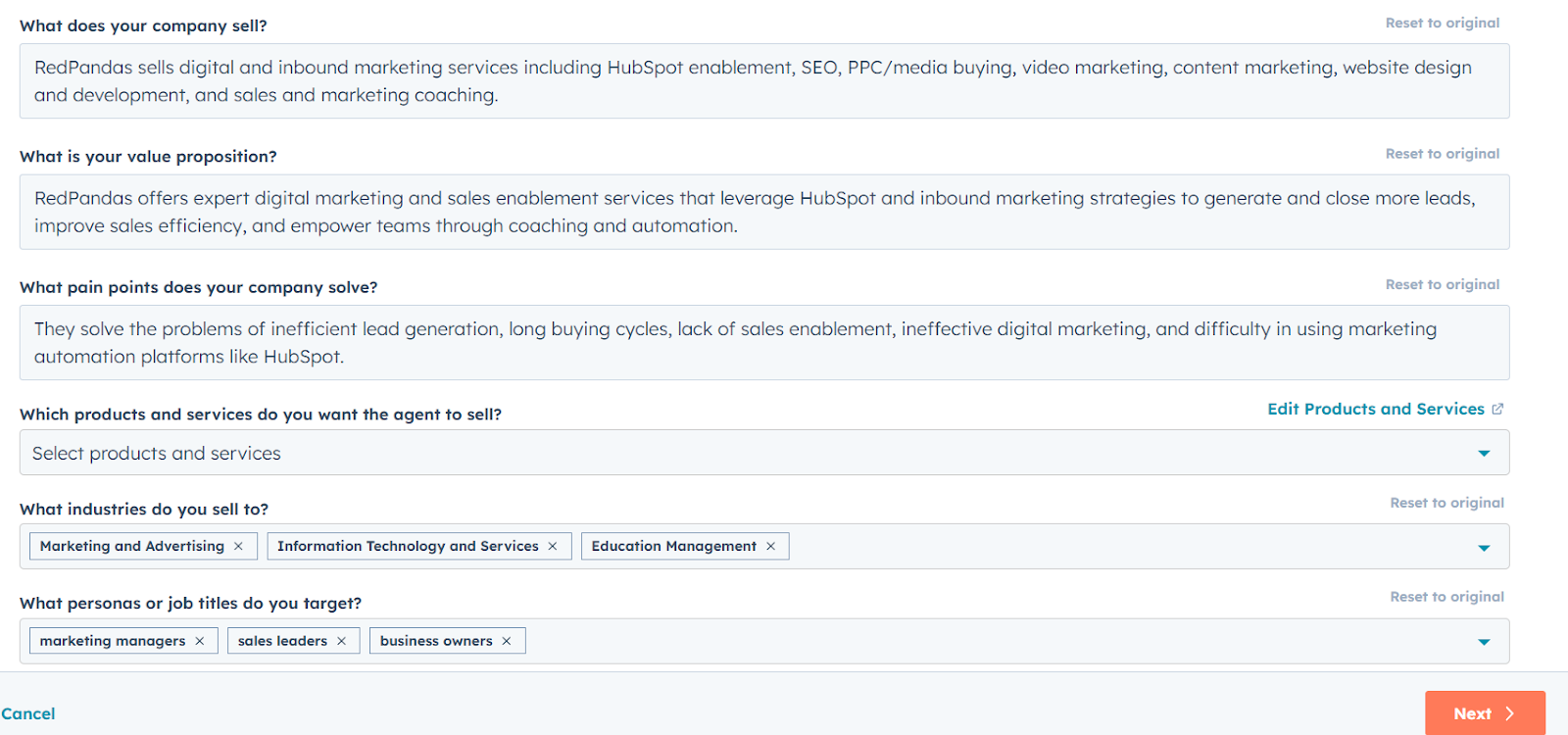 hubspot prospecting agent