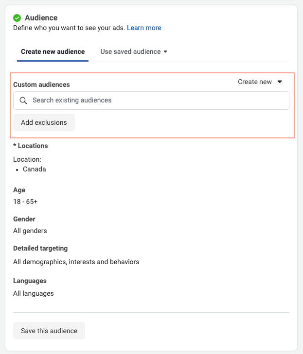meta ads customer list
